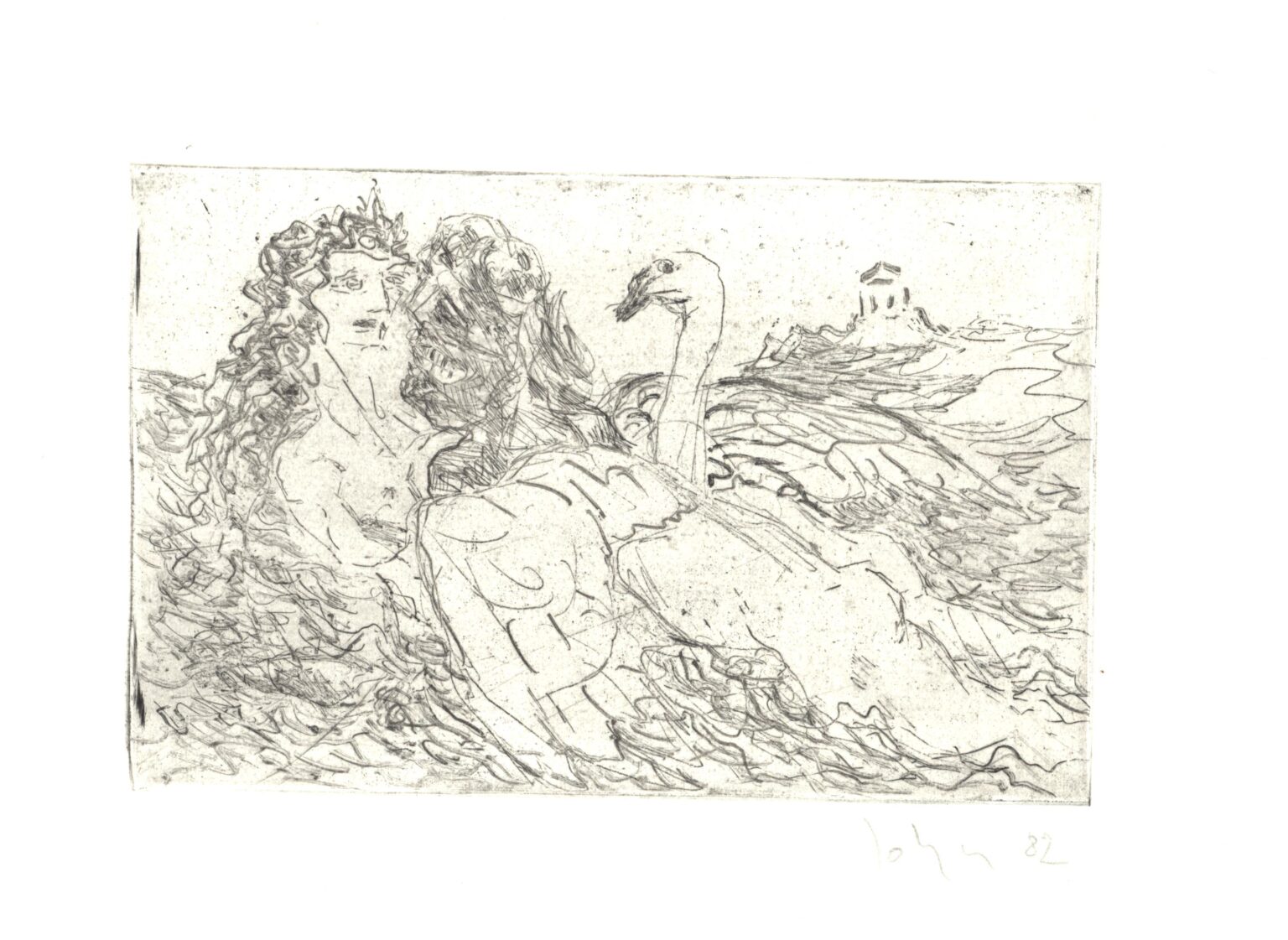 Leda mit dem Schwan - Joachim John 