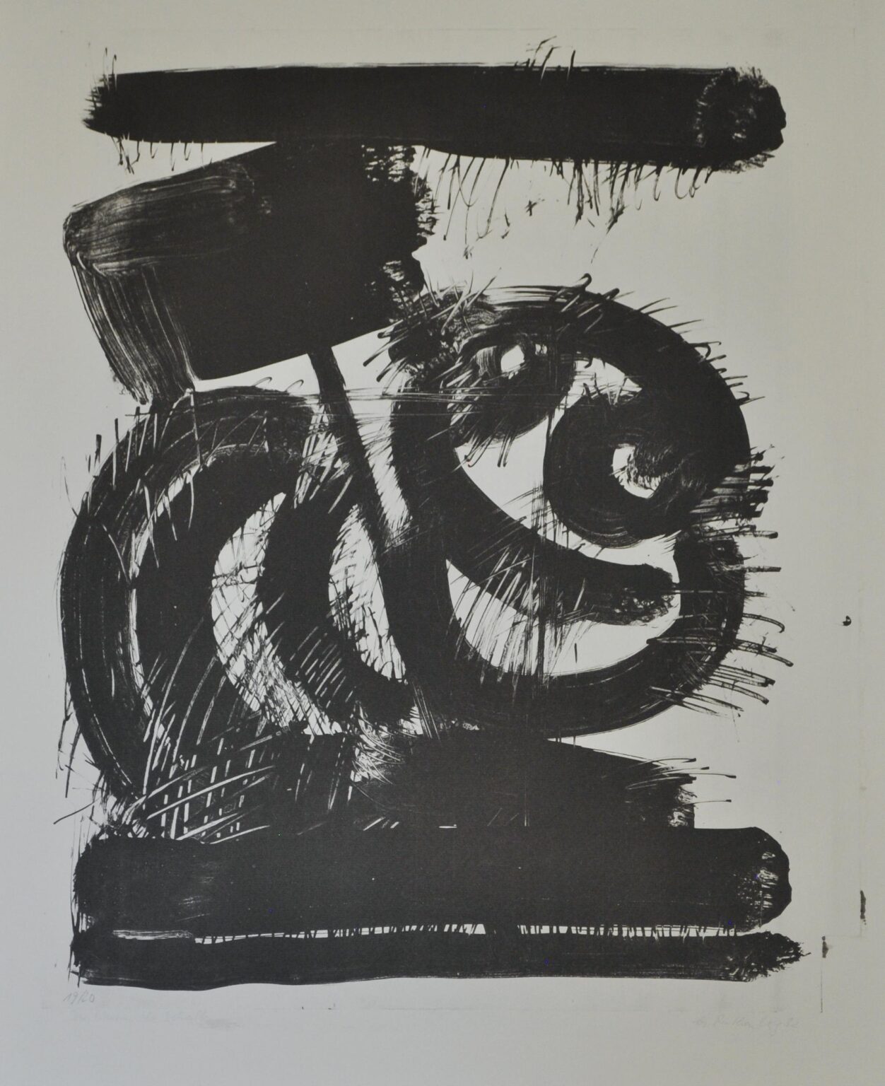 Wurm als Schalk (schwarz auf wei&szlig;) - Eckehart Ruthenberg 