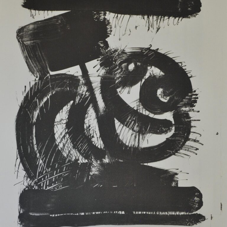 Wurm als Schalk (schwarz auf weiß) - Eckehart Ruthenberg 