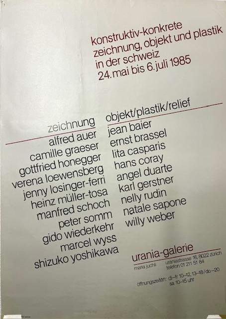 konstruktiv-konkrete zeichnung, objekt und plastik in der schweiz - nelly rudin 