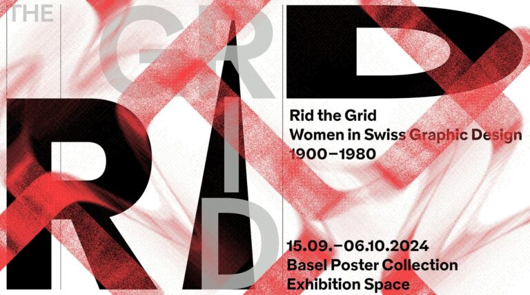 Rid the Grid – Frauen im Schweizer Grafikdesign, 1900-1980 - nelly rudin Ausstellungeinladung