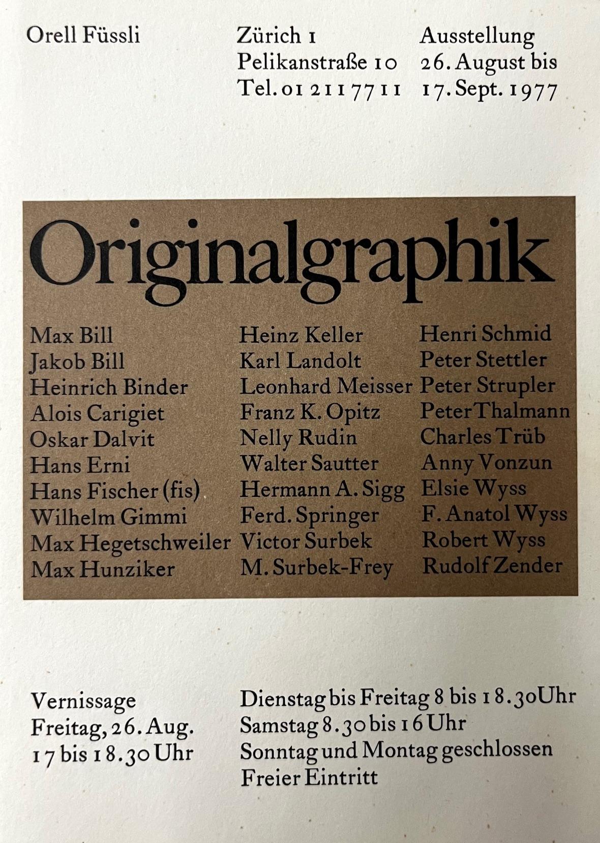 Originalgraphik - nelly rudin 