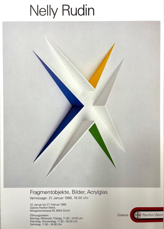 Nelly Rudin. Fragmentobjekte. Bilder. Acrylglas - nelly rudin 