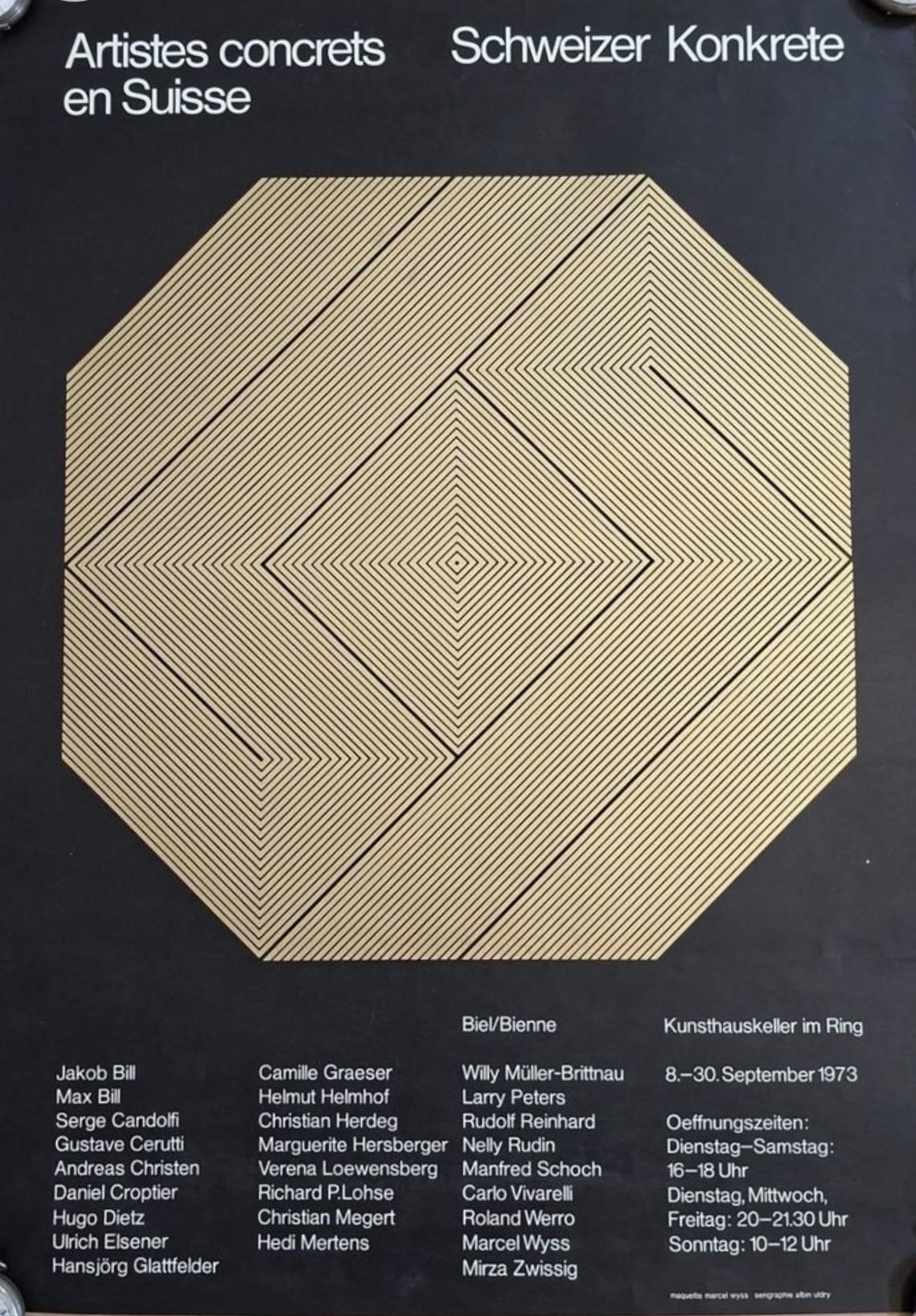 Schweizer Konkrete - nelly rudin ausstellungplakat