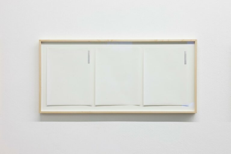 Two Lines on Three Sheets of Paper - Peter Downsbrough 