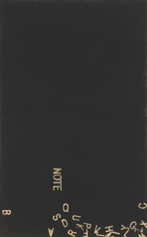 NOTE A B C, NY Times, July 2, 1984 - Peter Downsbrough 
