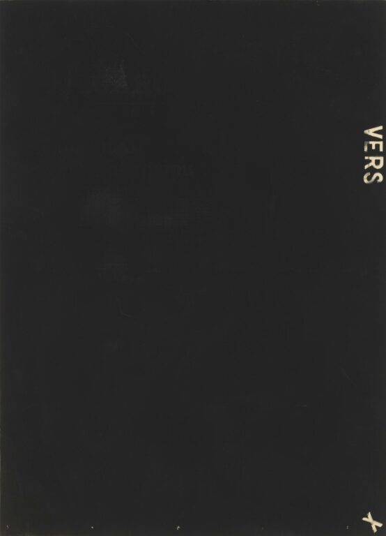 VERS, Le Figaro, October 20/21, 1984 - Peter Downsbrough 