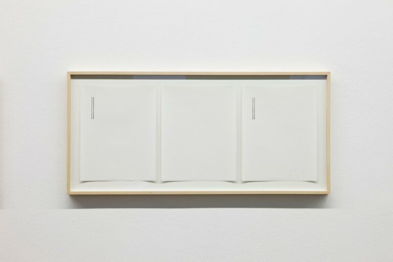 Two Lines on Three Sheets of Paper - Peter Downsbrough 