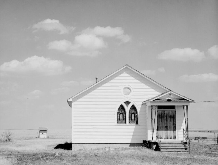 Church with a new front porch. Thurman, Colorado - Robert Adams 