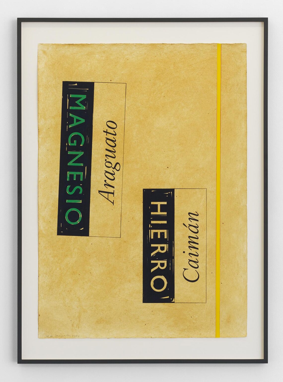 Magnesio/Araguato – Hierro/Caimán - Lothar Baumgarten 