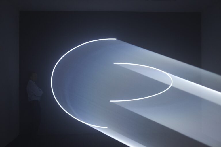 Anthony McCall: Meeting You Halfway Anthony McCall. "Meeting you Halfway (II)" (2009). Installation view at the Sean Kelly Gallery, New York, 2009. Photograph by  Jason Wyche.