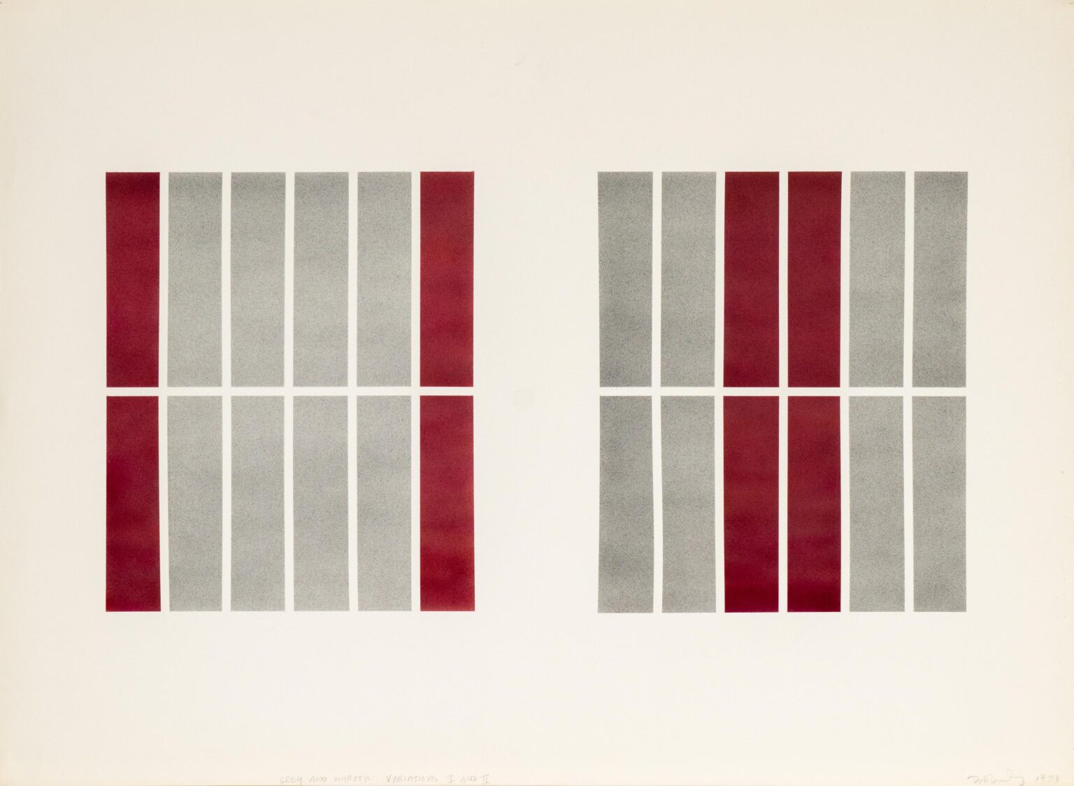 Grey and Maroon: Variations I and II - Don Dudley 