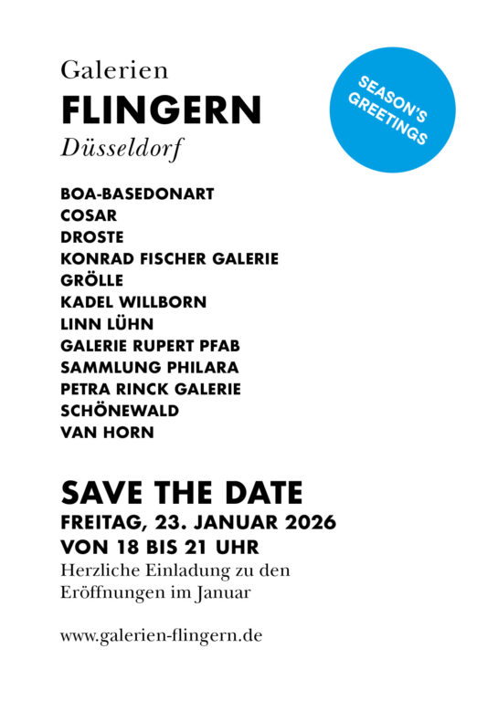 ANDREAS SCHMITTEN Finissage at Galerien Flingern 