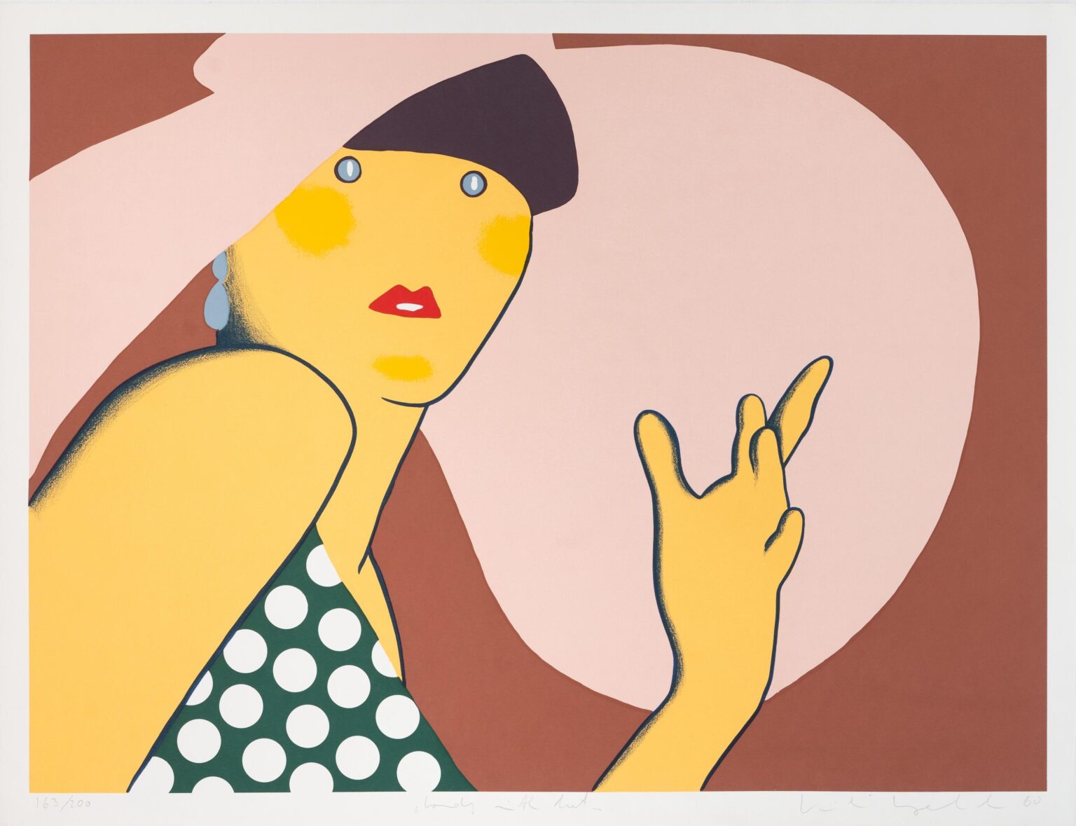 Lady with Hat - KIKI KOGELNIK 