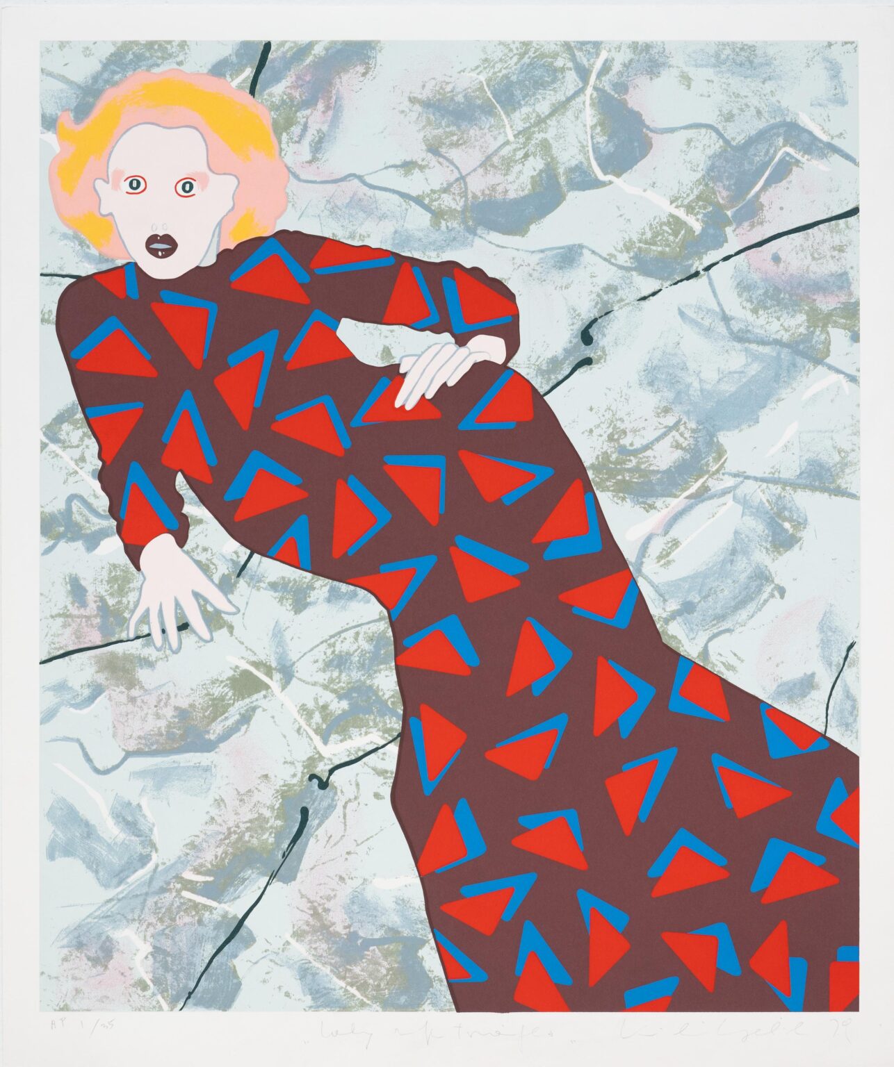 Lady and Triangles - KIKI KOGELNIK 