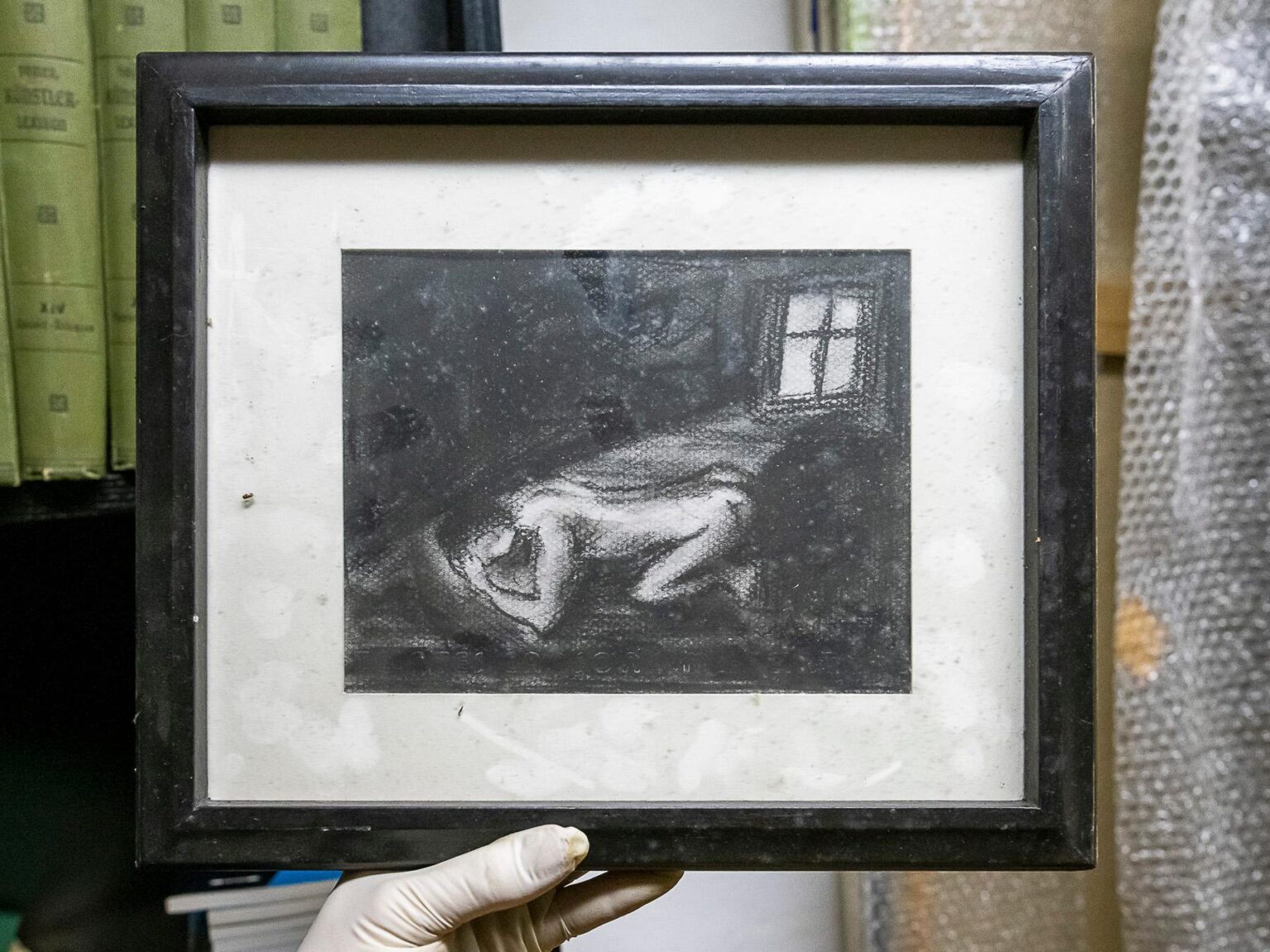 knieender Akt - Anna Elisabeth Welde 