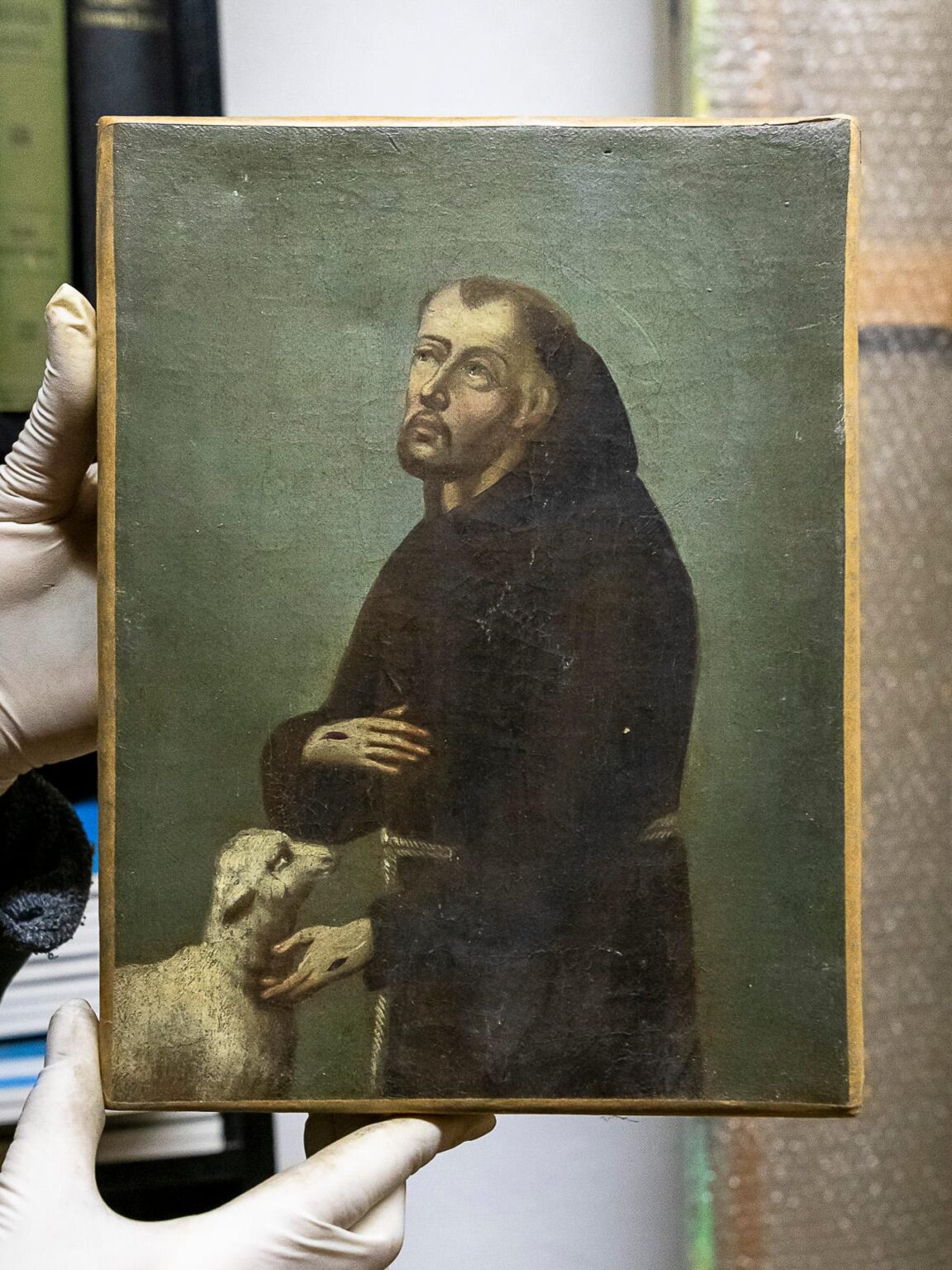 M&ouml;nch mit Lamm - unbekannt 