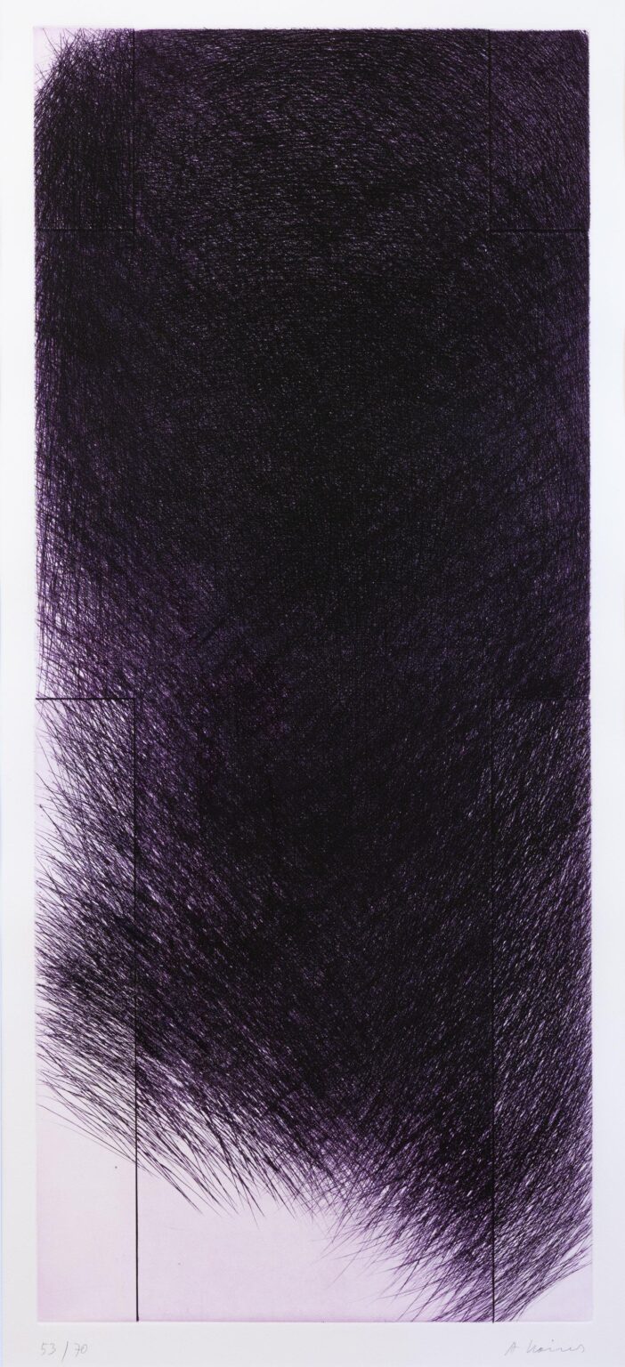 Violettes Kreuz (Gro&szlig;es Kreuz V) - ARNULF RAINER 