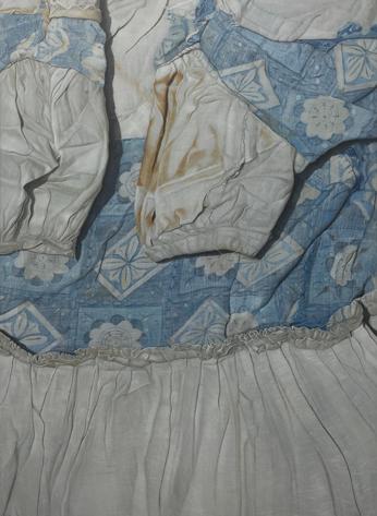 White and Blue with Brown on Reverse - MARINA CRUZ 