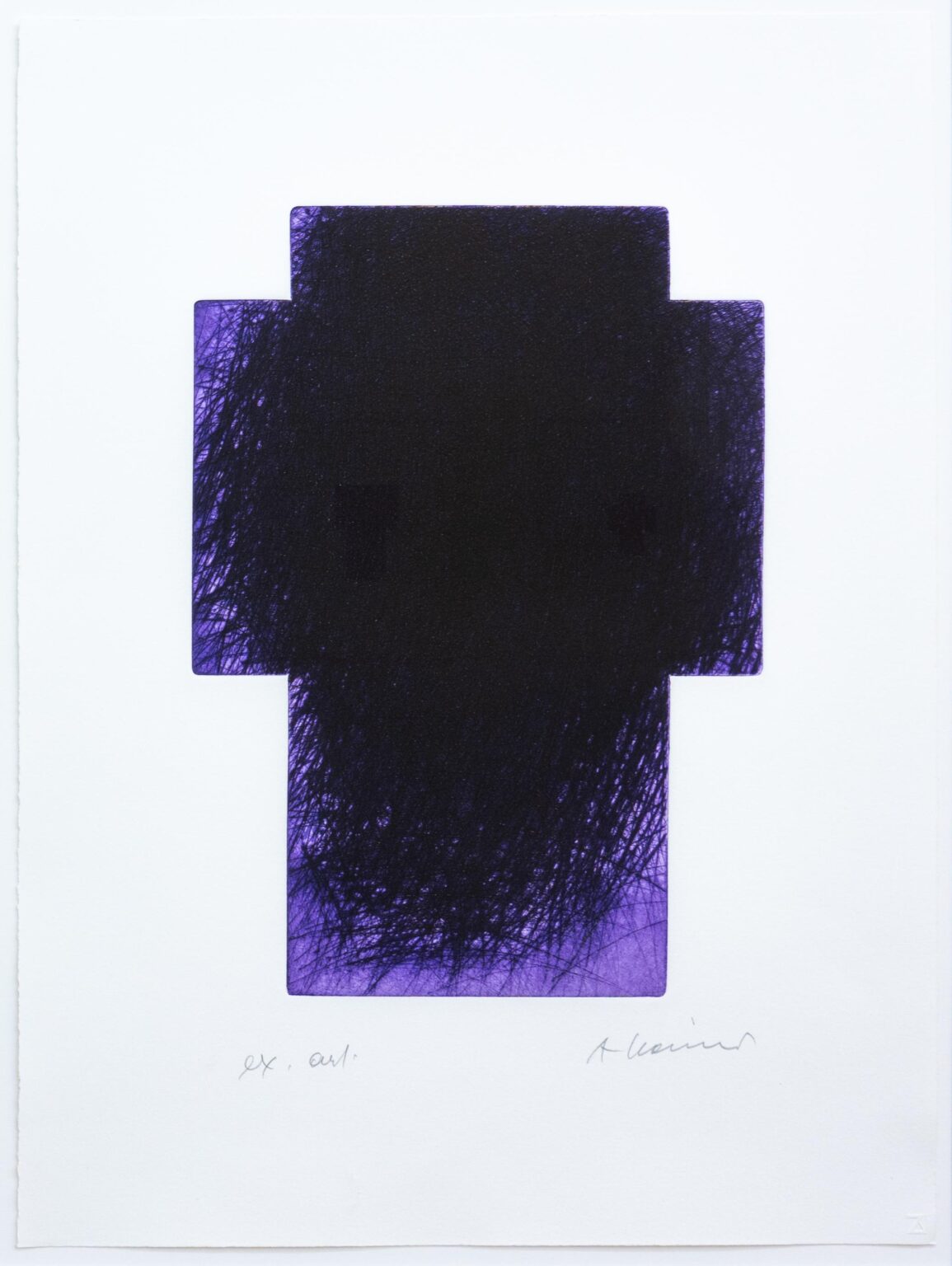 Violett-Kreuz - ARNULF RAINER 