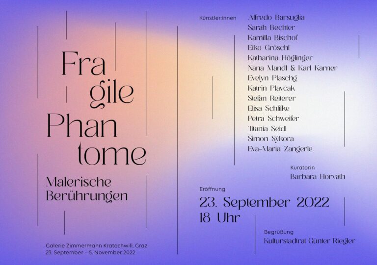 FRAGILE PHANTOME. Malerische Berührungen 
