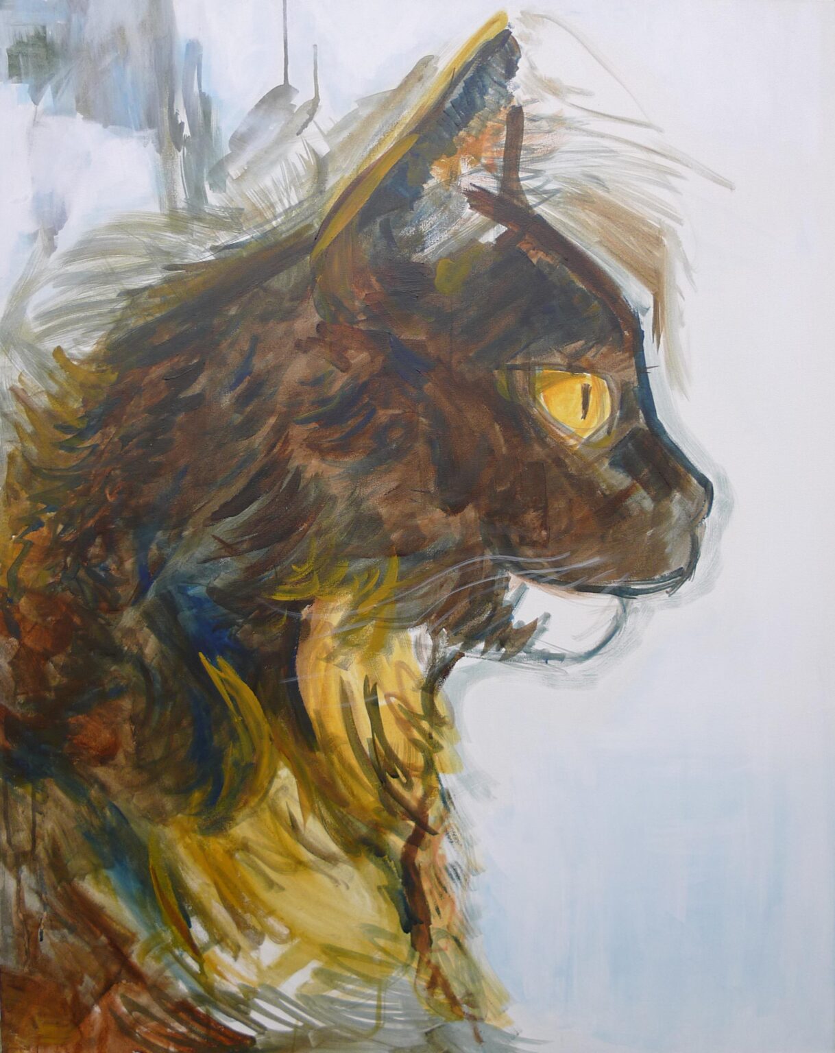 ohne Titel (Katzen Portrait) - MARKUS DRESSLER 