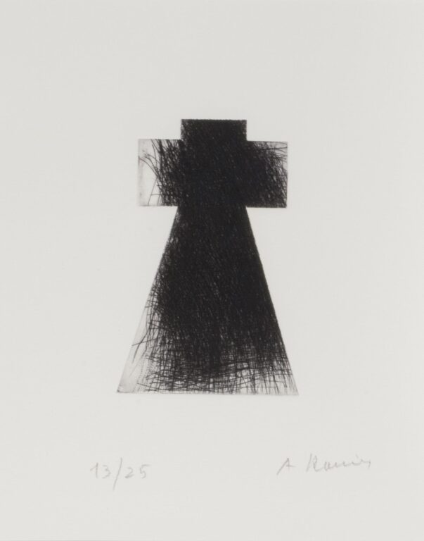 Schattenkreuz schwarz - ARNULF RAINER 