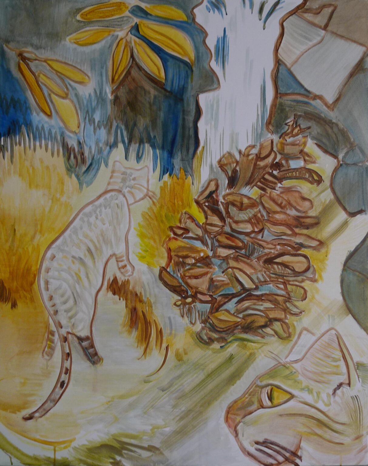 ohne Titel (Katze Falling Water) - MARKUS DRESSLER 