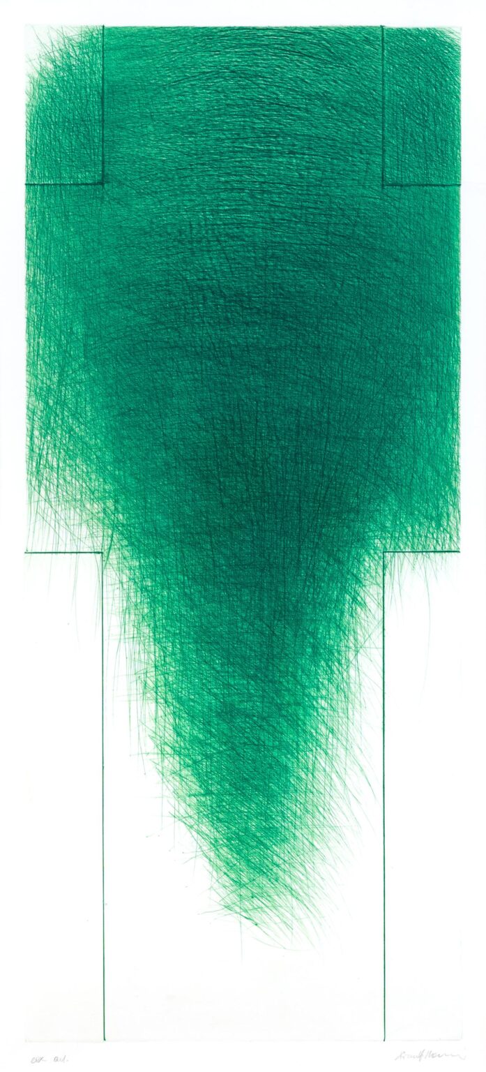 Gr&uuml;nes Kreuz (Gro&szlig;es Kreuz IV) - ARNULF RAINER 