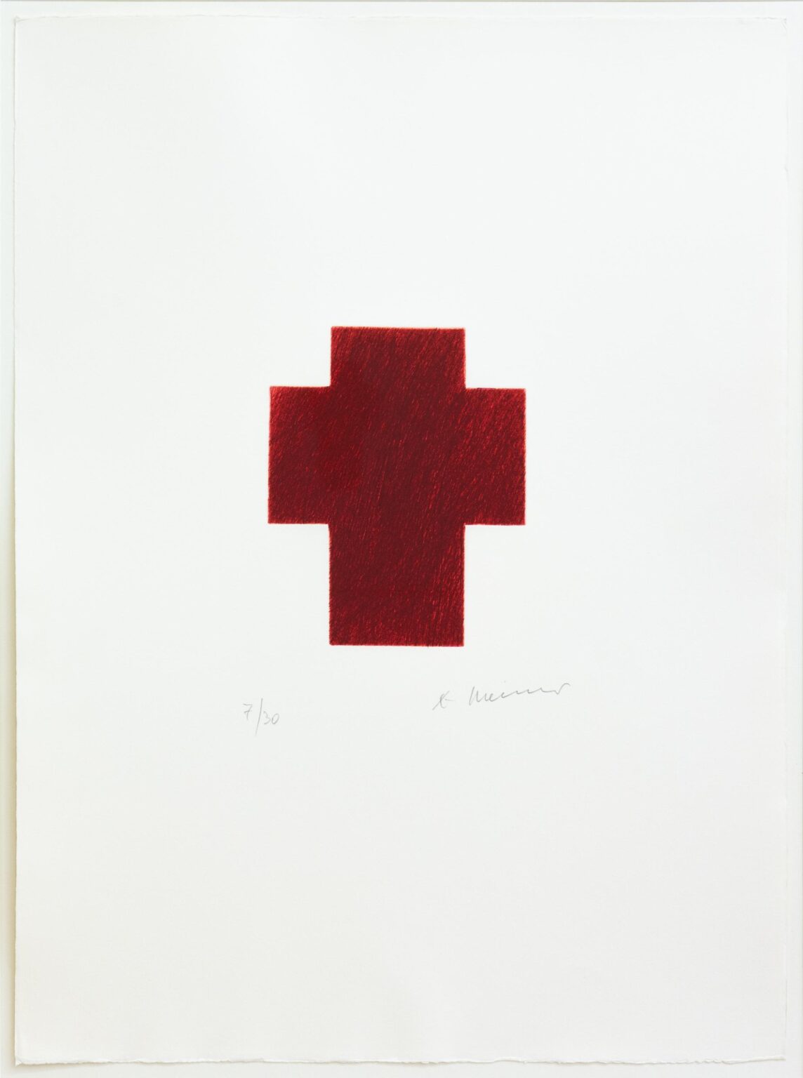Kreuz Rot Dunkel - ARNULF RAINER 