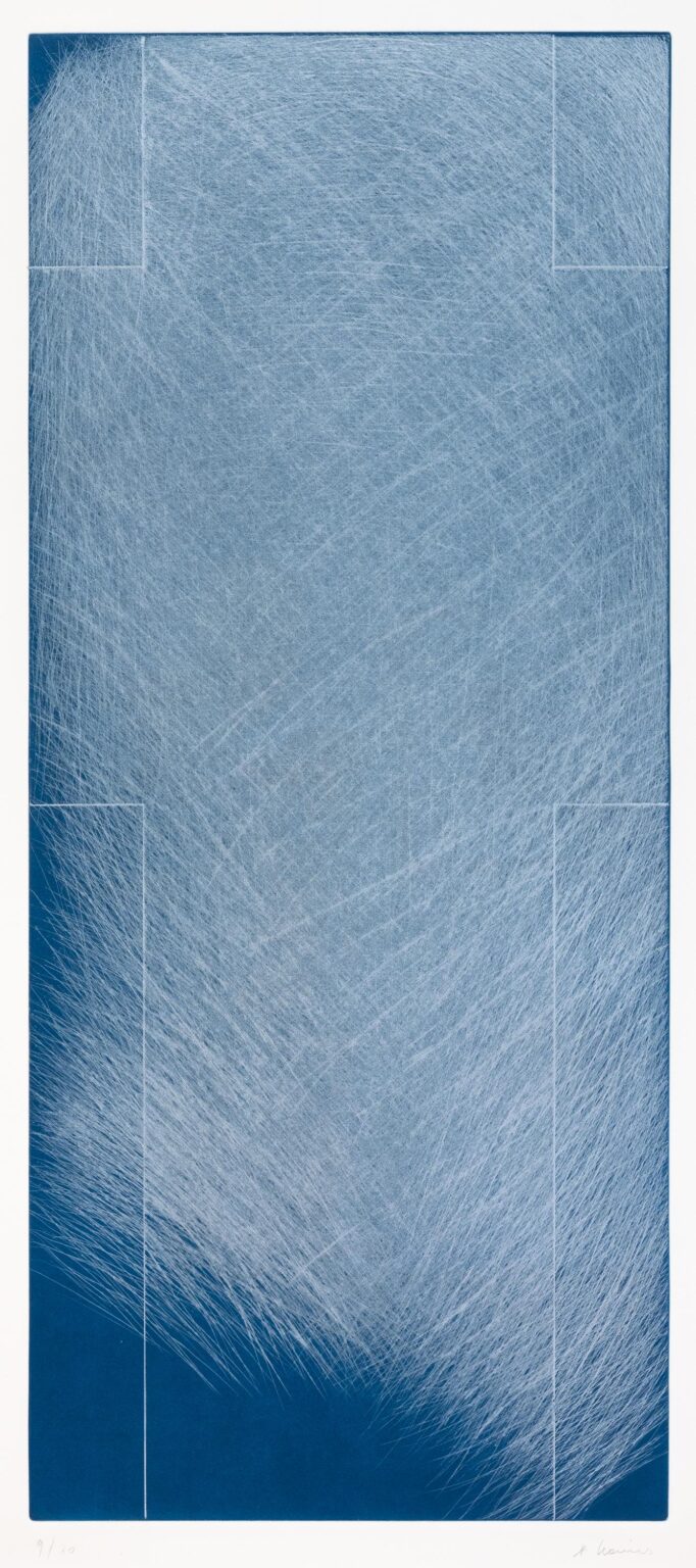Silbergraues Kreuz (Gro&szlig;es Kreuz V) - ARNULF RAINER 