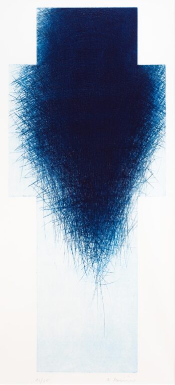 Dunkelblaues Kreuz (Großes Kreuz II) - ARNULF RAINER 