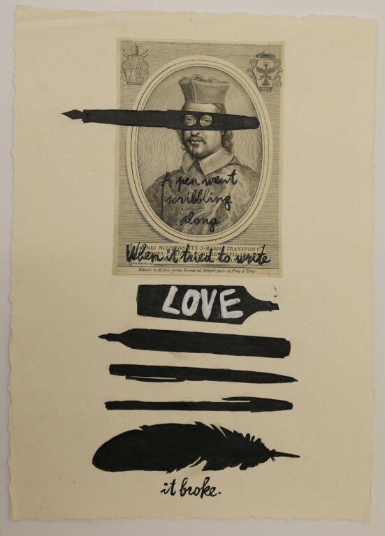 a pen went scibbling along, when it tried to write love ist broke. - ZENITA KOMAD 