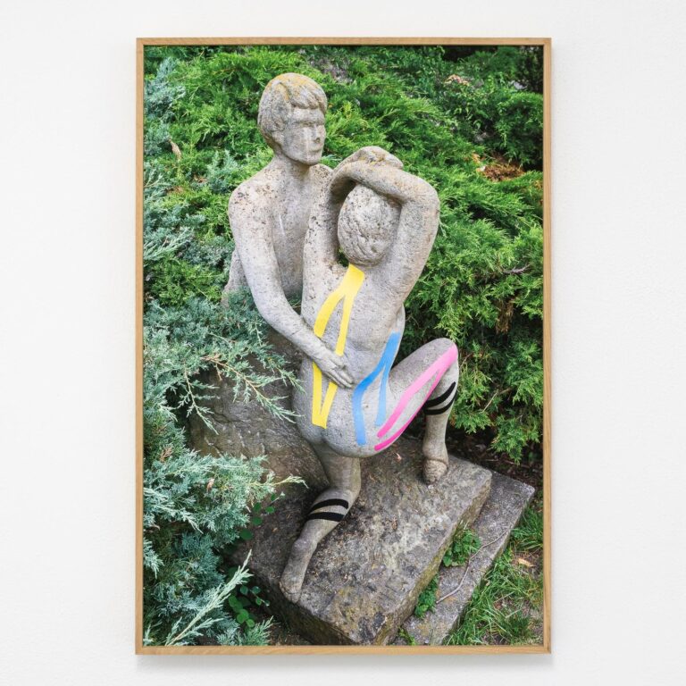 Skulptur mit zwei Figuren / sculpture with two figures - zweintopf 