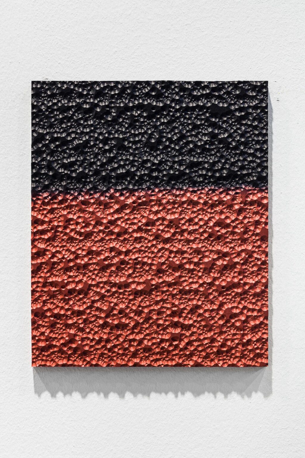 Aluminium Painting (black_red) - JOHANNES WOHNSEIFER 