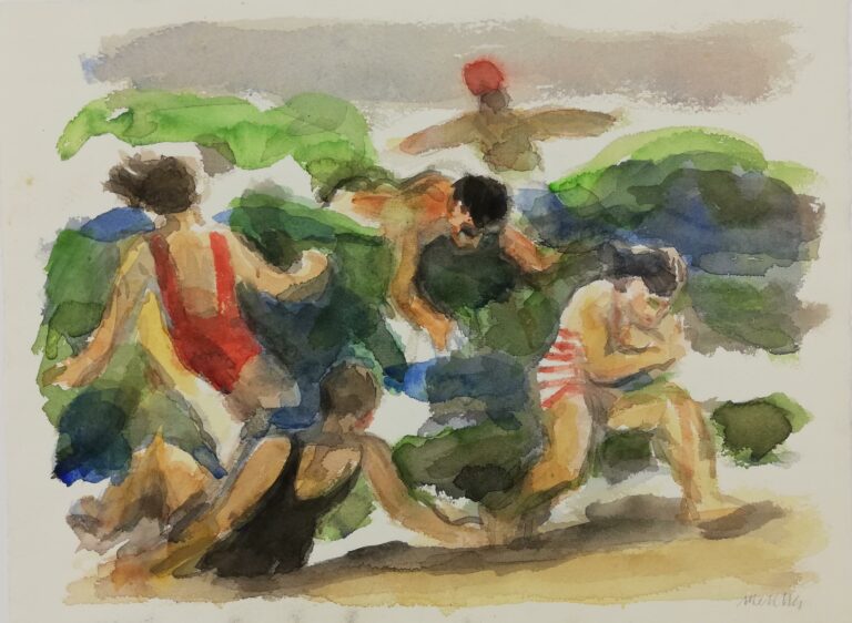 Badende - Harald Metzkes 