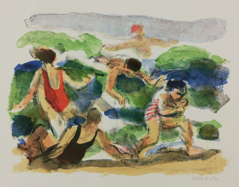 Badende - Harald Metzkes 