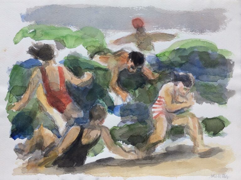 Badende - Harald Metzkes 