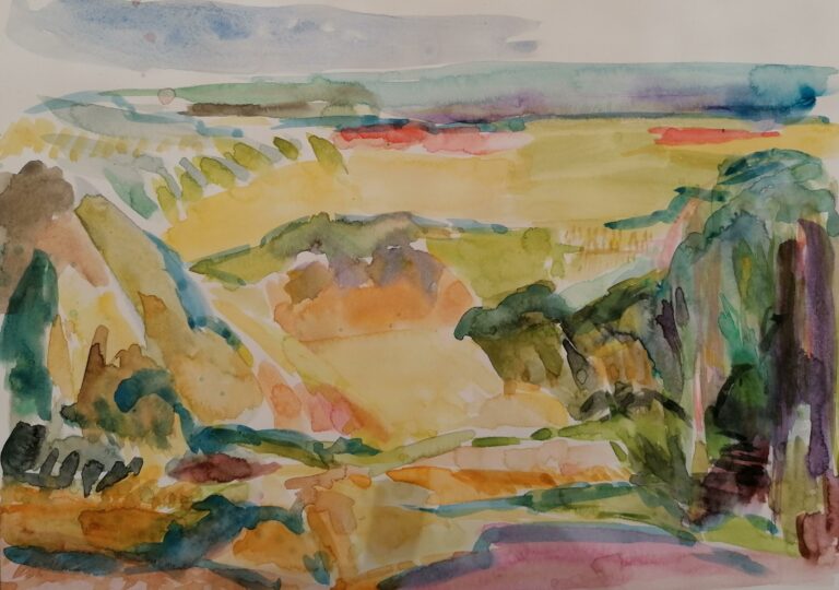 Blick auf die Weinberge - Ulrike Hahn 