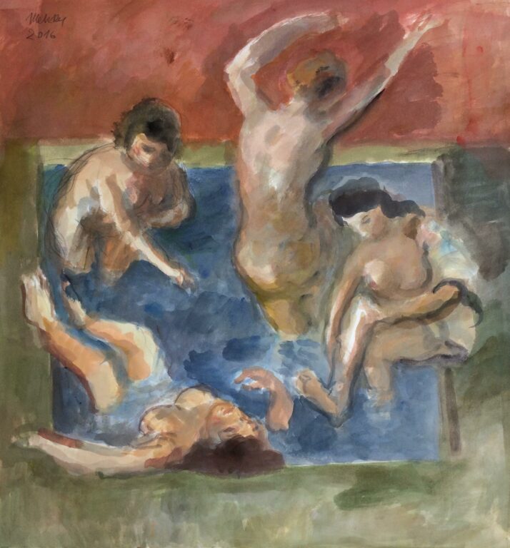 Kleines Badebecken - Harald Metzkes 