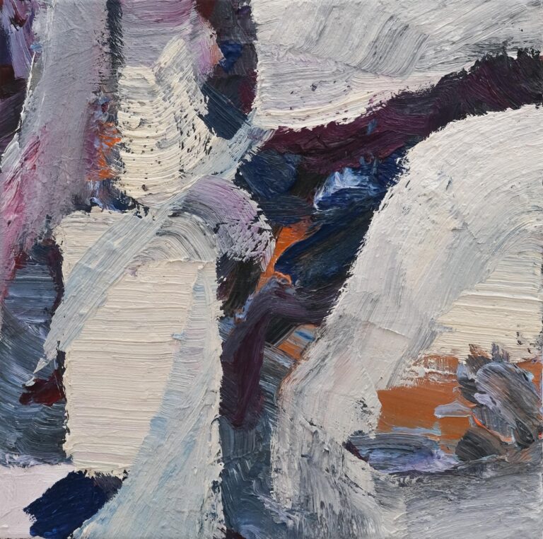 soft concrete,2025, oil on canvas, 30 x 30 - Max Maus 