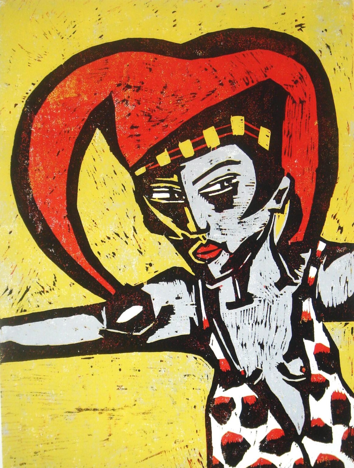 Frau mit Narrenkappe - Klaus Süß 