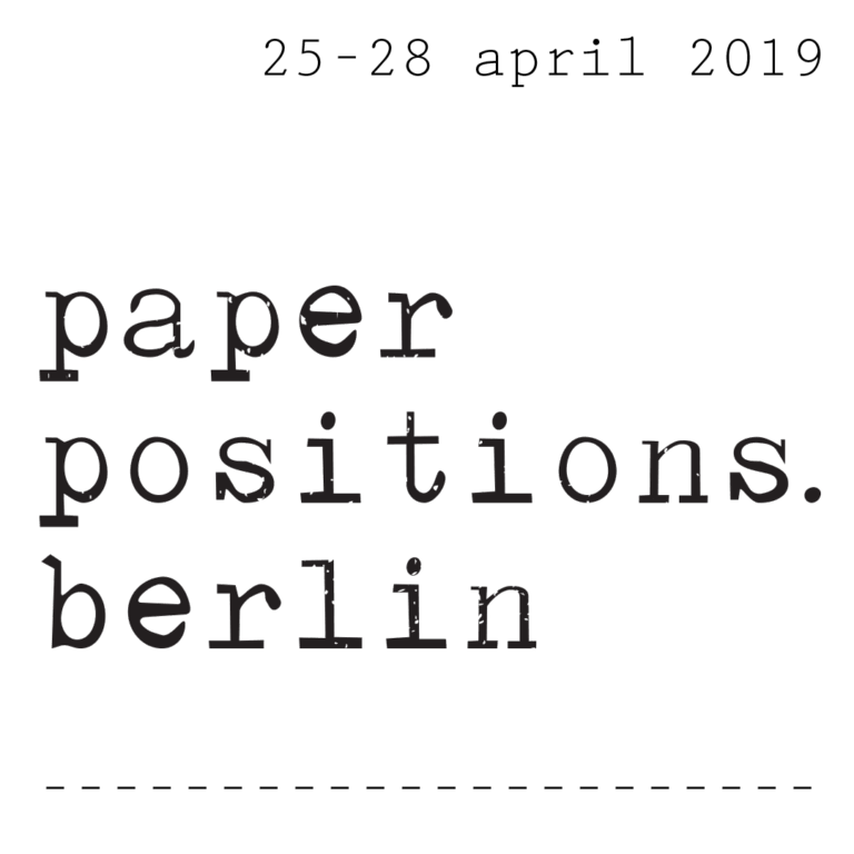 paper positions. berlin 2019 - Harald Metzkes, Ingar Krauss 