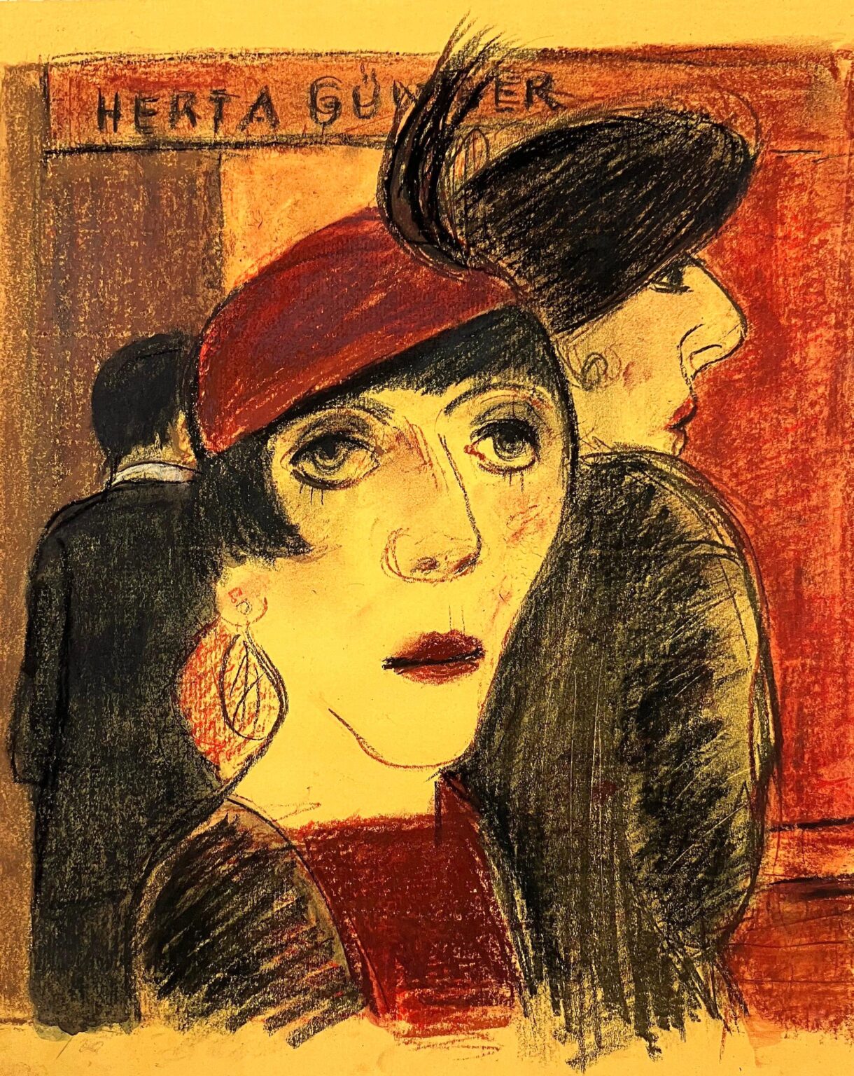 Frau mit roter Kappe - Herta G&uuml;nther 