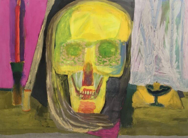 Selbstbildnis als Schädel - Maja Drachsel 