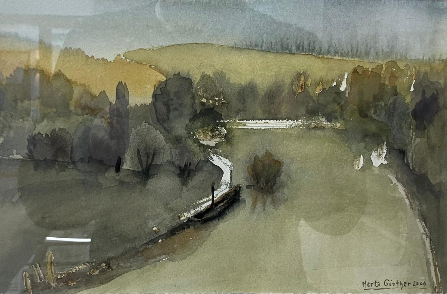 o. T. (Flussbiegung) - Herta G&uuml;nther 