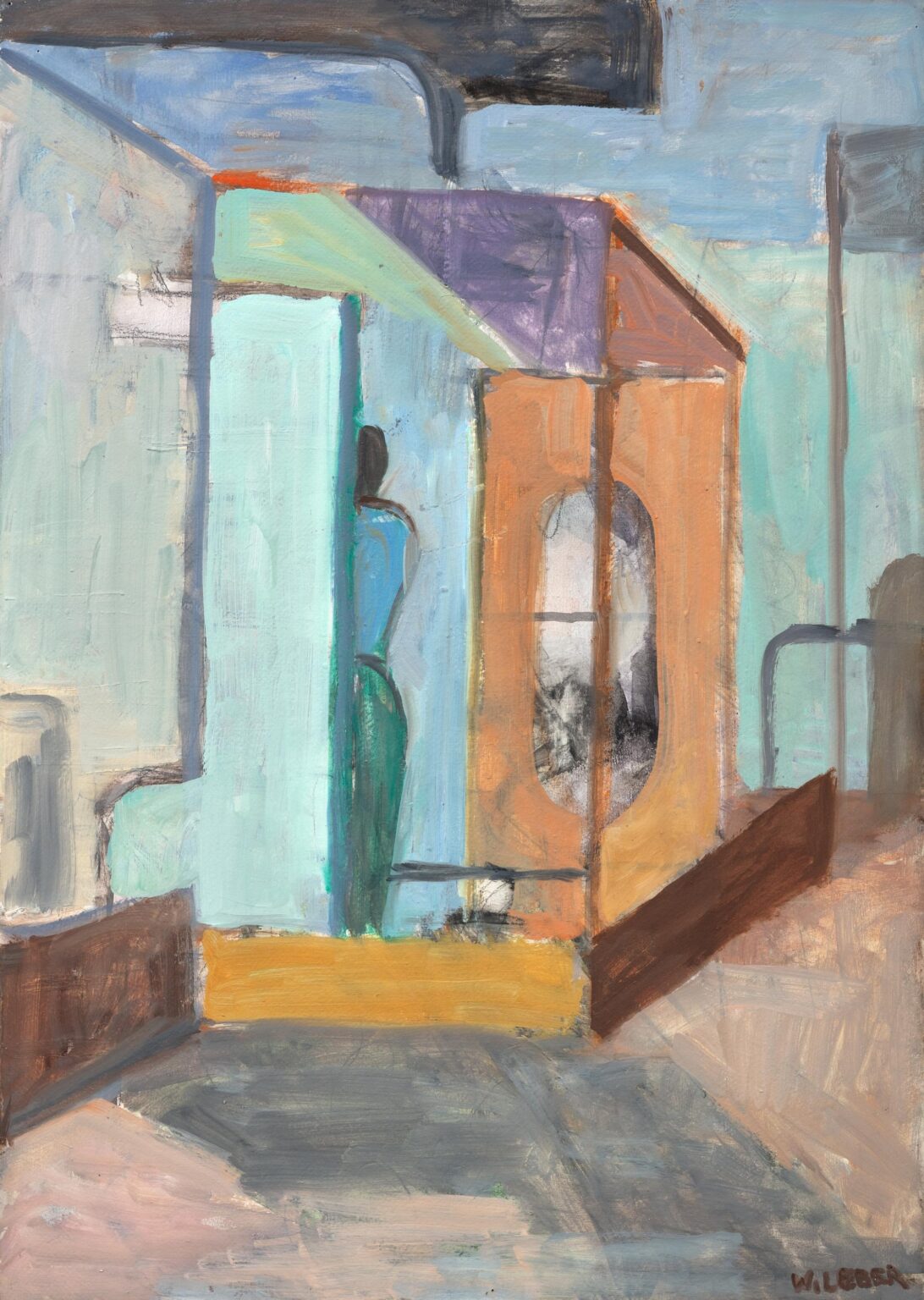 Figur im T&uuml;rraum - Wolfgang Leber 