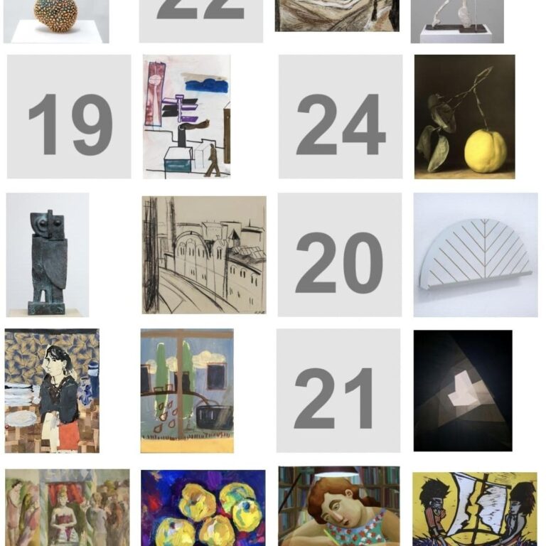 ART|ventskalender 2025 - Antje Guske, Doris Leue, Galerie Sandau, Harald Metzkes, Henry Stöcker, Herta Günther, Ingar Krauss, Klaus Schiffermüller, Klaus Süß, Maja Drachsel, Margret Hoppe, Maria Mednikova, Marina Schreiber, Michael Jastram, Robert Metzkes, Sarah Deibele, Ulrich Gleiter, Ulrich Lindner, Ulrike Hahn, Ulrike Pisch, Ursula Güttsches, Ursula Strozynski, Volker Henze, Wolfgang Leber 