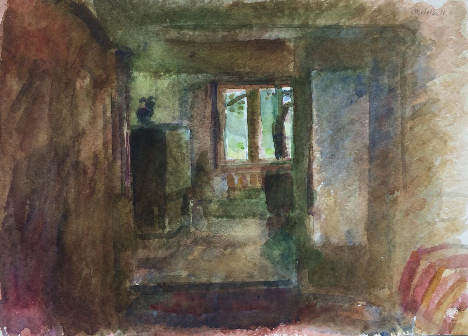 Im Gartenhaus - Harald Metzkes 