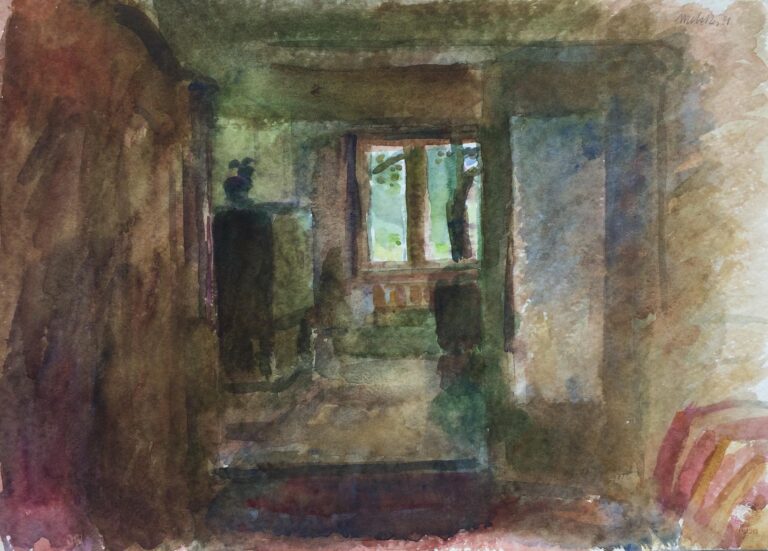 Im Gartenhaus - Harald Metzkes 